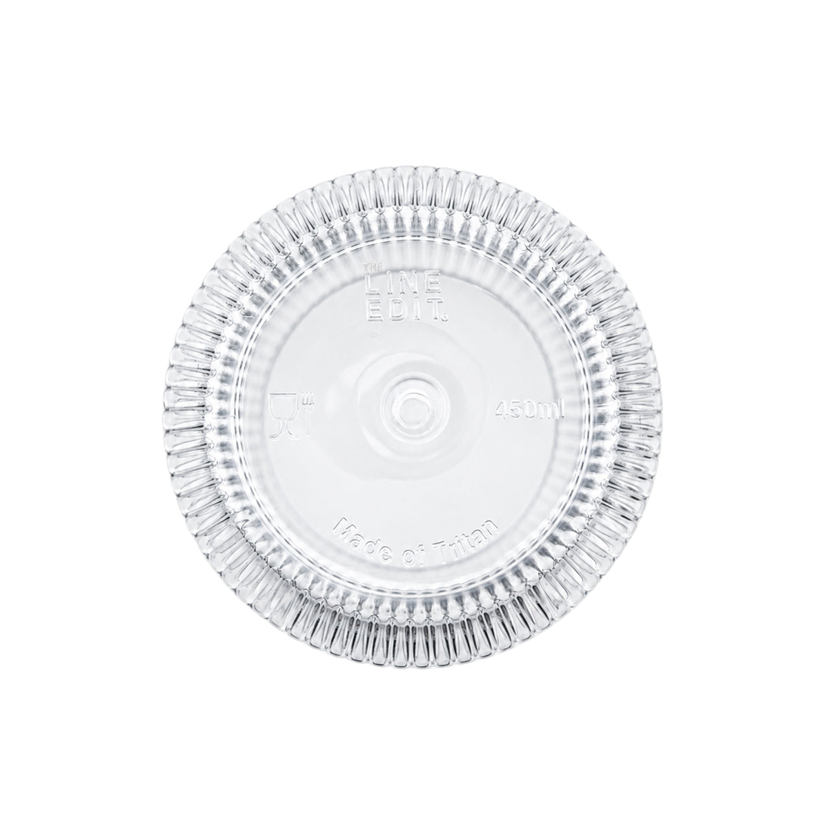 Base of the Velora tumbler with embossed product details