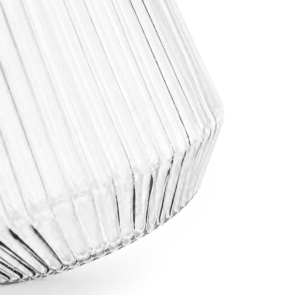 Close-up of the fluted exterior on the Velora tumbler