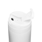 aEsplanade Coffee Cup screw on lid with the flip up spout cover open