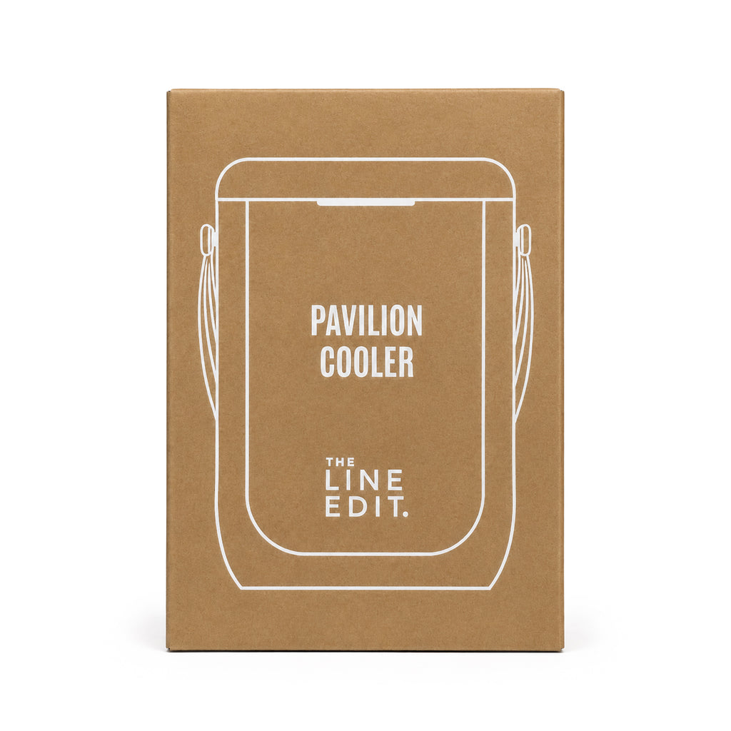 Pavilion wine cooler with its shipping carton
