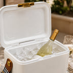Pavilion wine cooler in a lifestyle setting